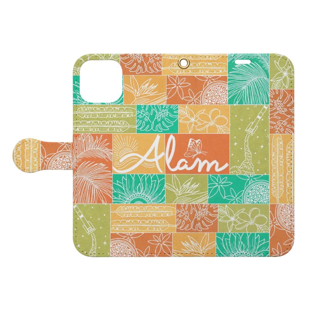 ALAMのALAM Ubin / COLOR Book-Style Smartphone Case:Opened (outside)