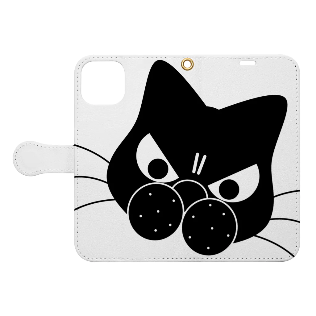 Suzutakaの守り猫 Book-Style Smartphone Case:Opened (outside)