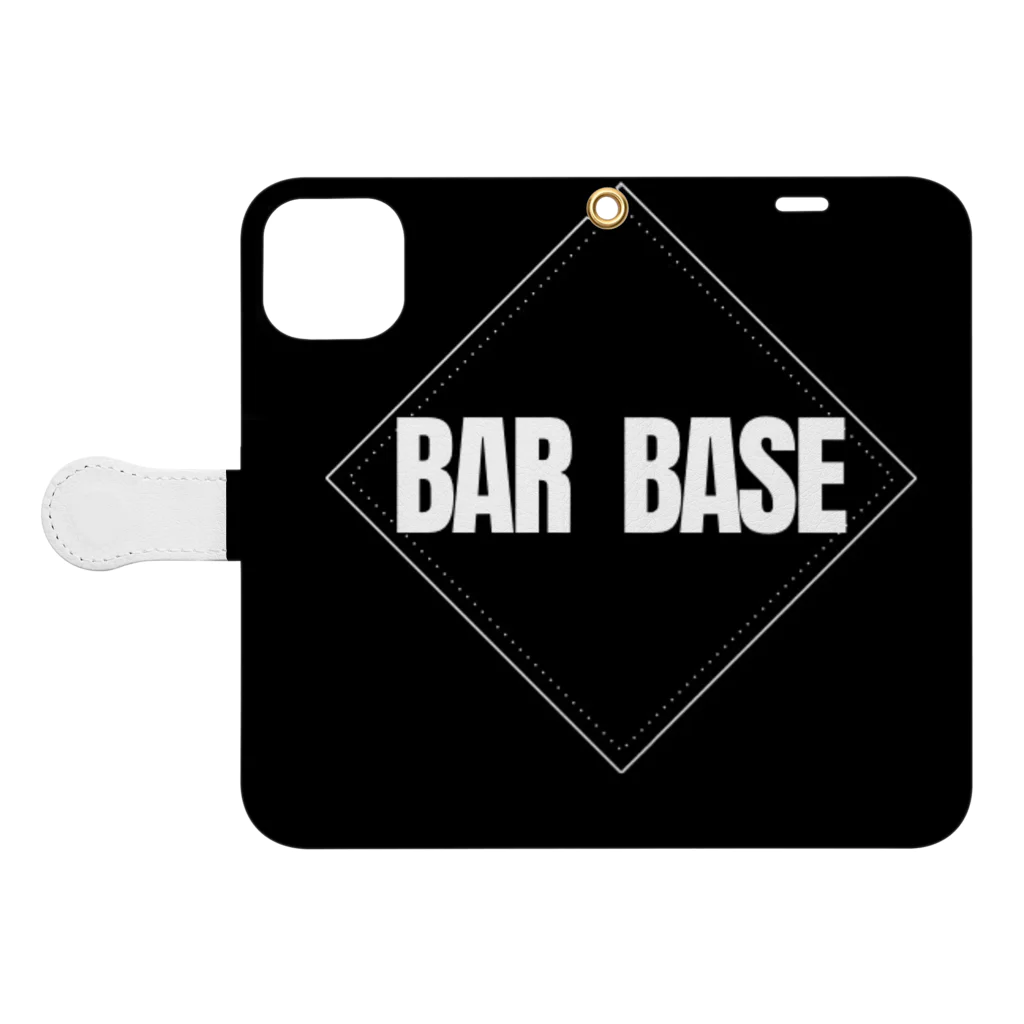  BAR  BASEのBAR  BASEグッズ Book-Style Smartphone Case:Opened (outside)