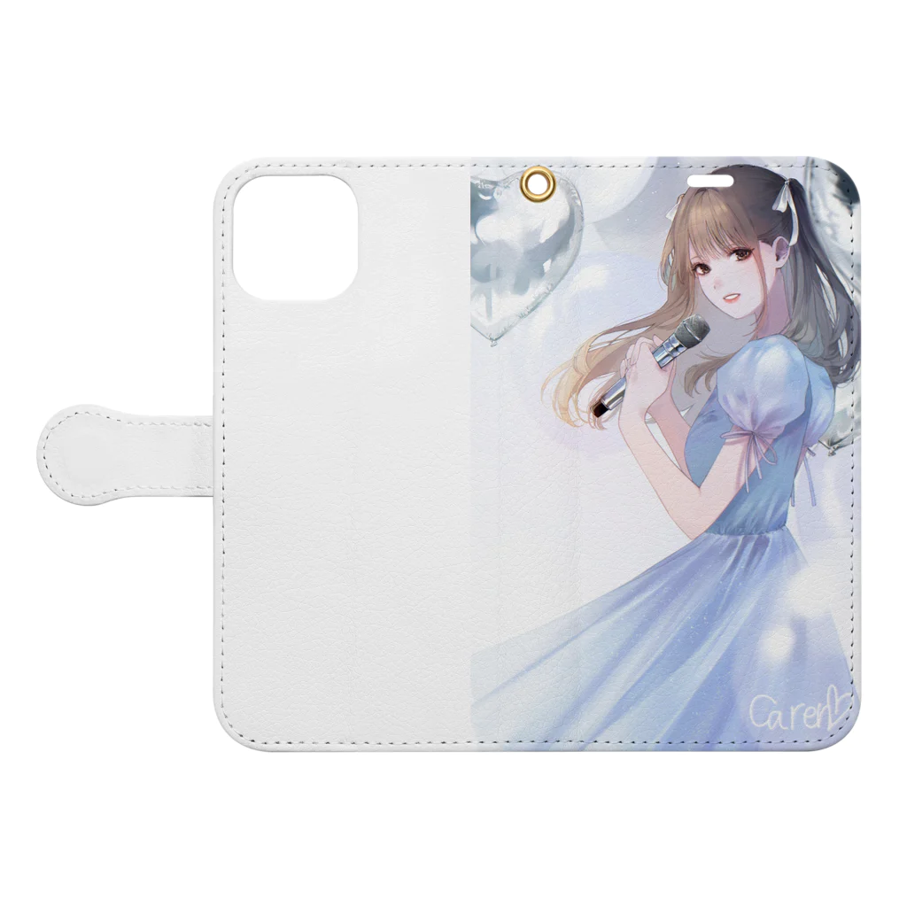 CAREN アーティストグッズのCAREN LIVEグッズ Book-Style Smartphone Case:Opened (outside)