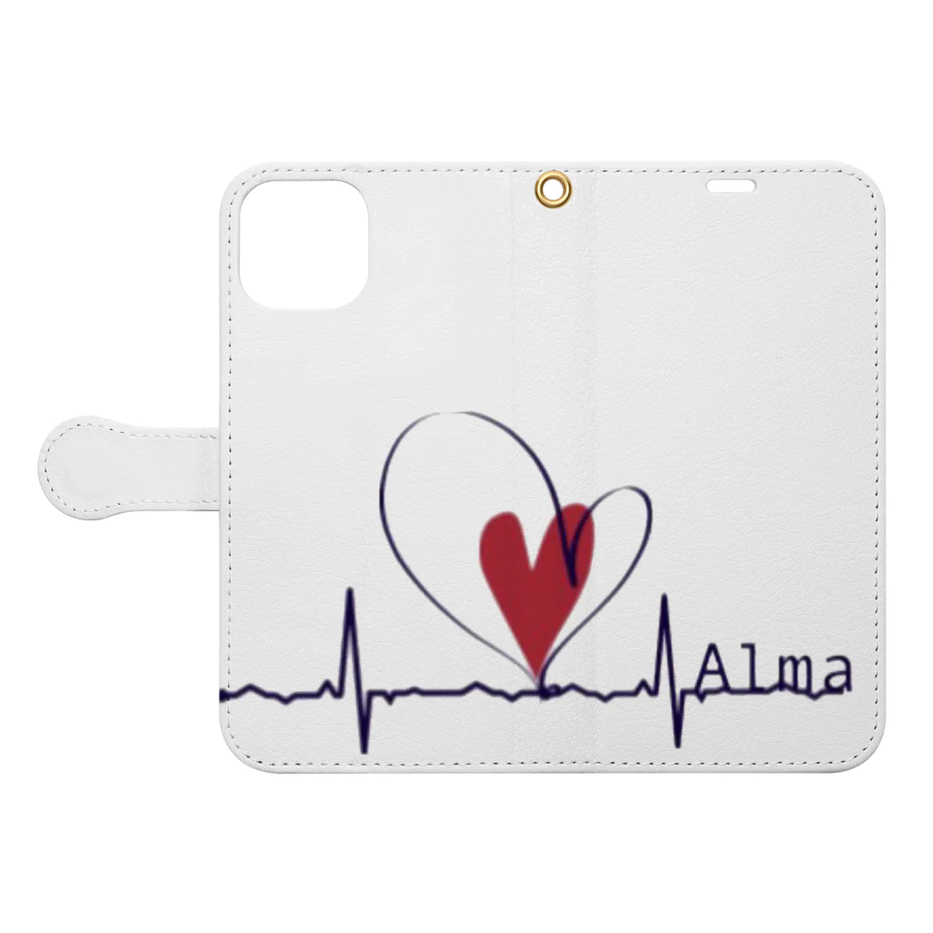 AlmaのAlma Book-Style Smartphone Case:Opened (outside)