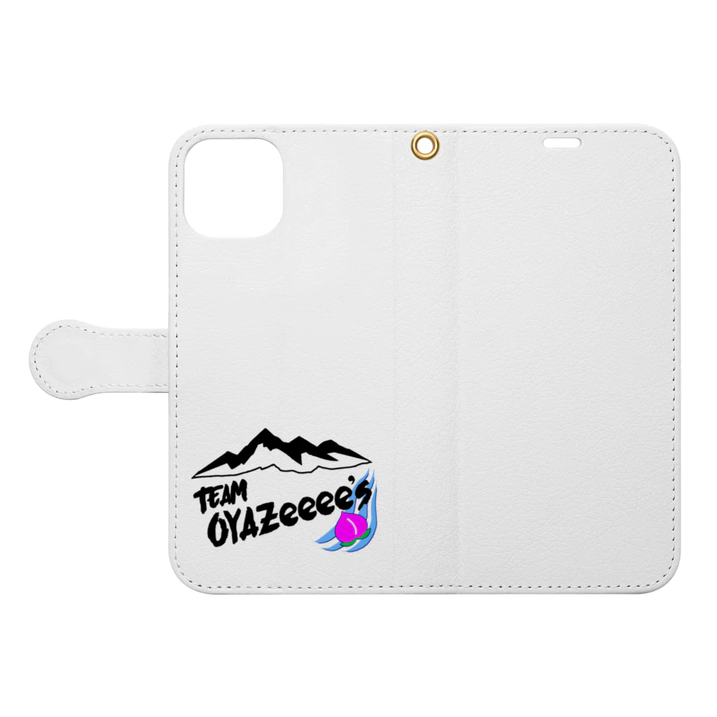 Fortune Campers そっくの雑貨屋さんのTeam Oyazeeee's Book-Style Smartphone Case:Opened (outside)