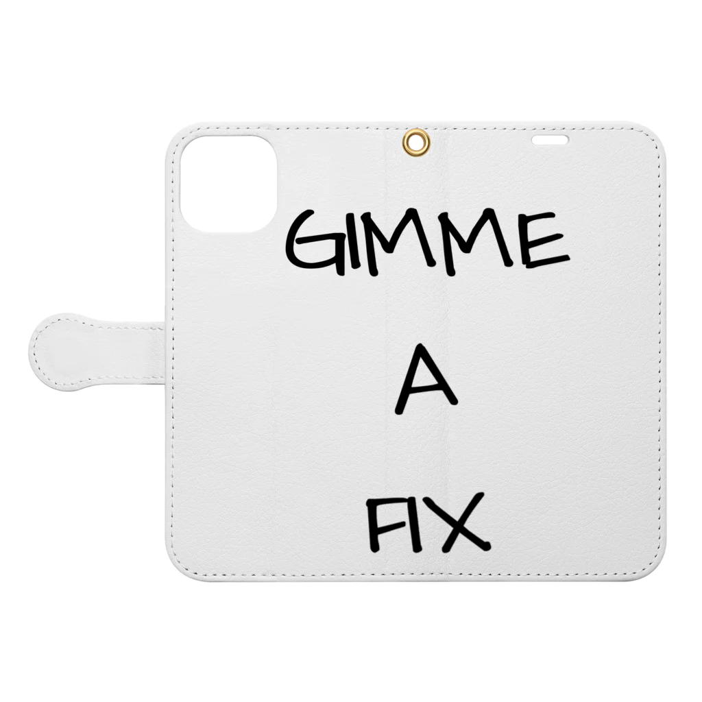 yuuuujのシド・ヴィシャス　GIMME A FIX Book-Style Smartphone Case:Opened (outside)