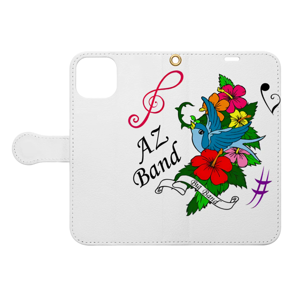 AzBandのあずばんAzBand Book-Style Smartphone Case:Opened (outside)