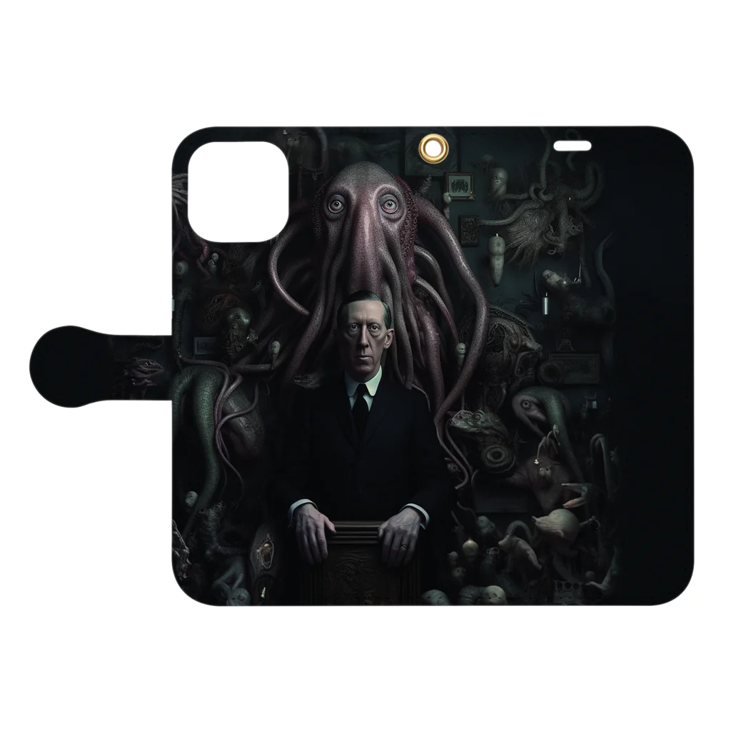 GaGaMaMaGaGaPaPaのThe cosmos puts pressures on me. Book-Style Smartphone Case:Opened (outside)