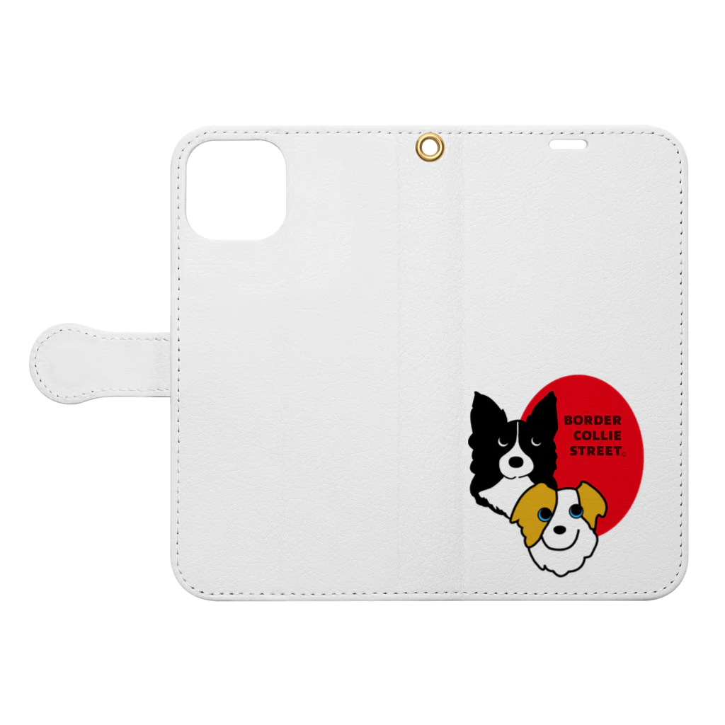 Bordercollie StreetのSLN-BCS3 Book-Style Smartphone Case:Opened (outside)