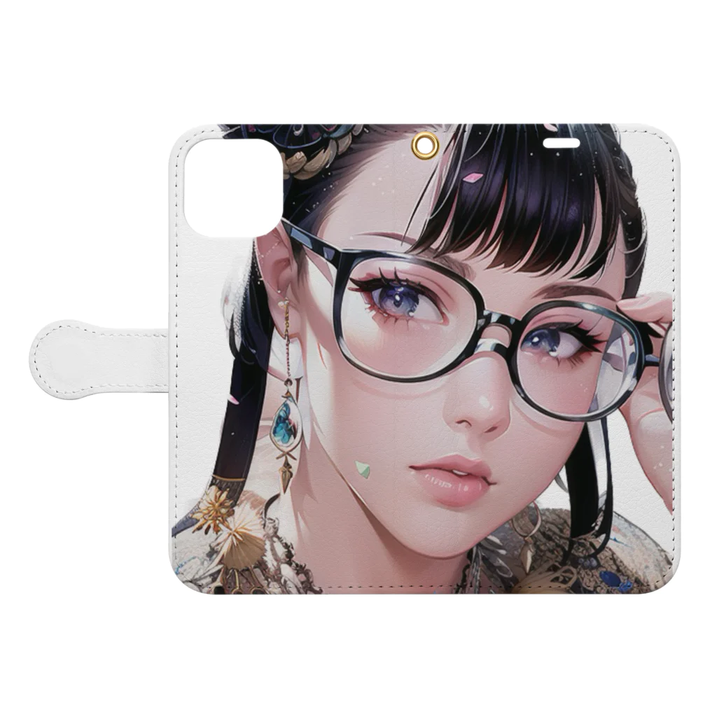 7SevenThree3のNANA③ Book-Style Smartphone Case:Opened (outside)