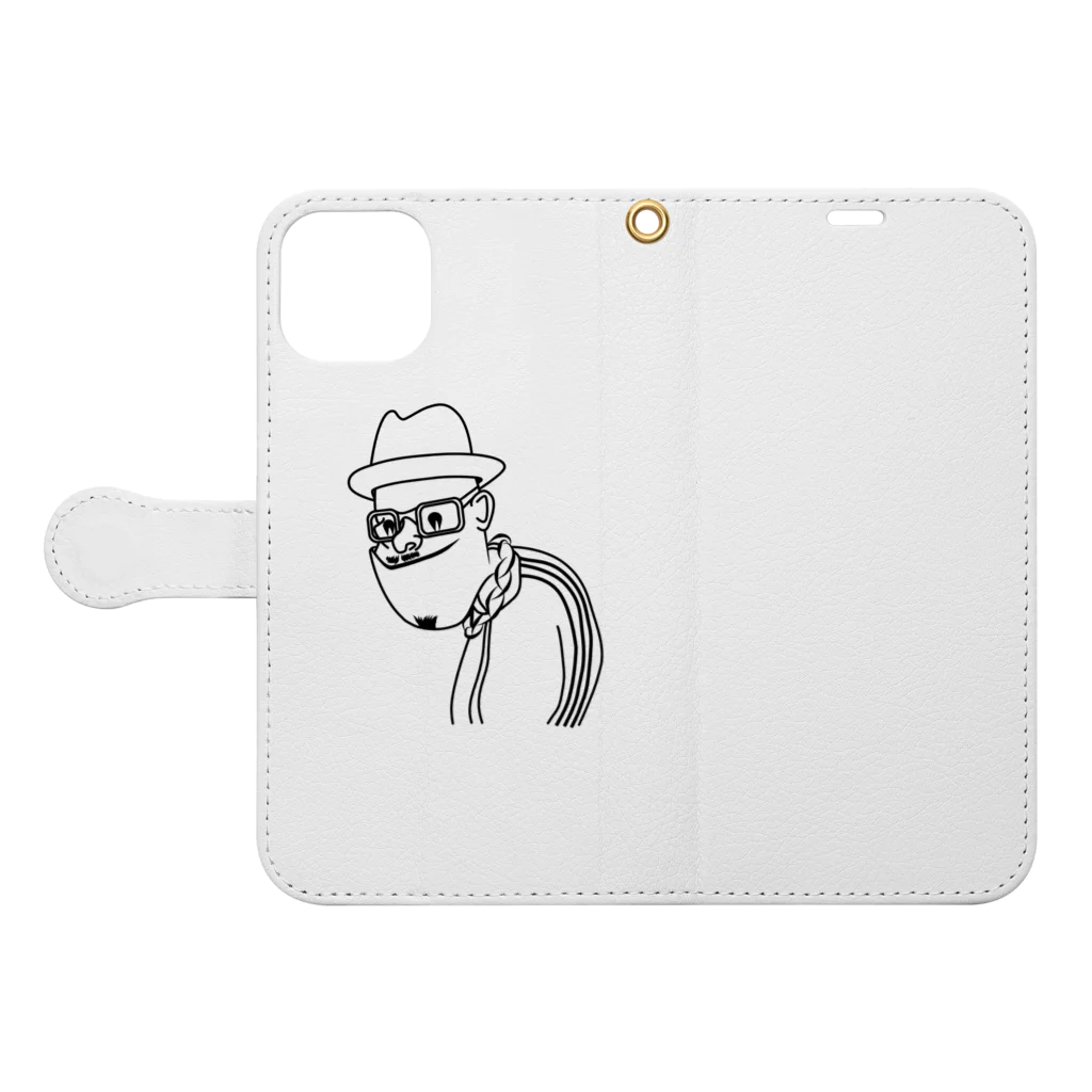 j8のRUNDMC Book-Style Smartphone Case:Opened (outside)