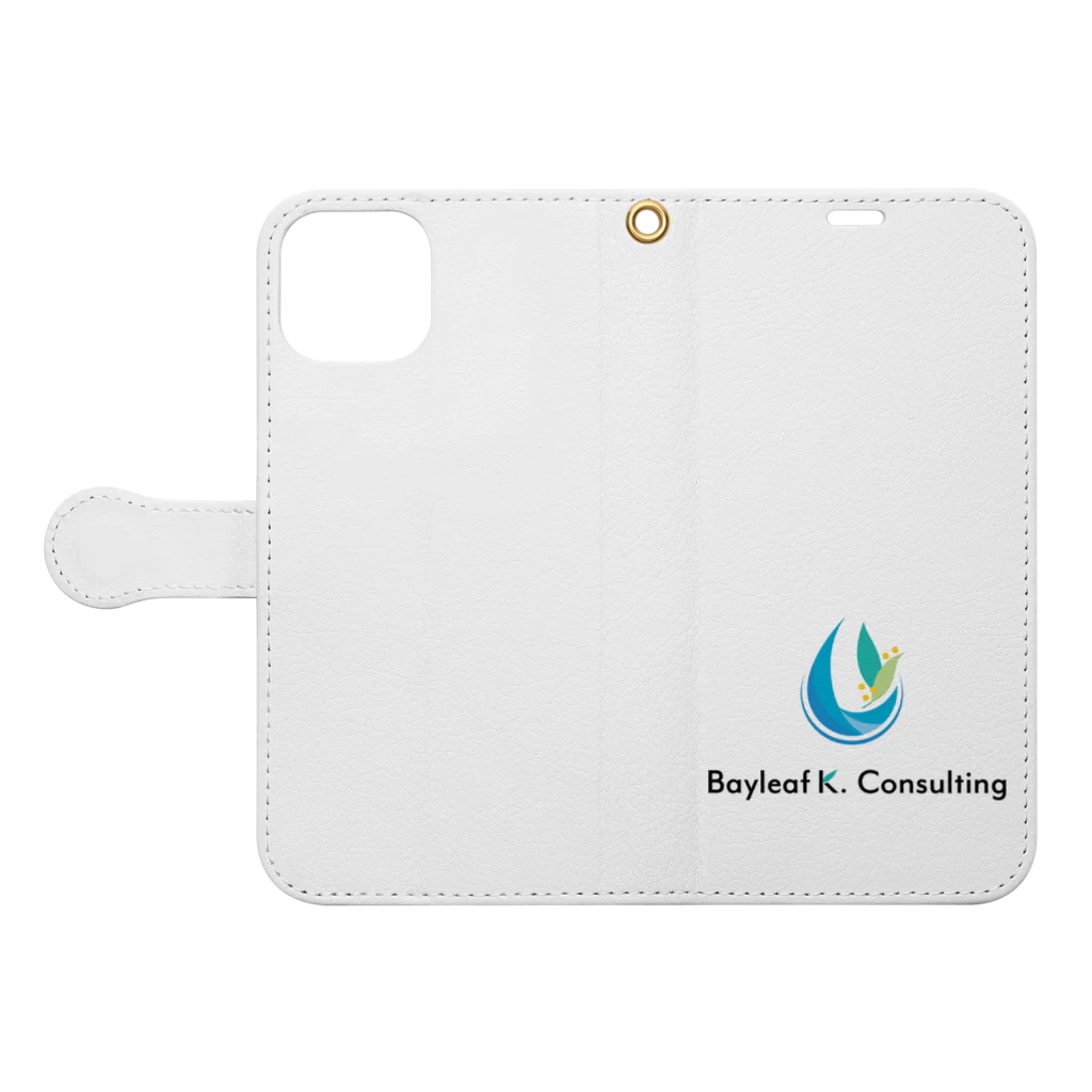 Bayleaf K. ConsultingのBayleaf K. Consulting公式グッズ 手帳型スマホケースを開いた場合(外側)