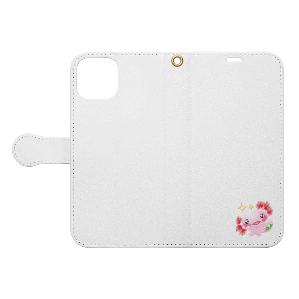 あやきちのあやきちオリジナルグッズ ウパっ💕 Book-Style Smartphone Case:Opened (outside)