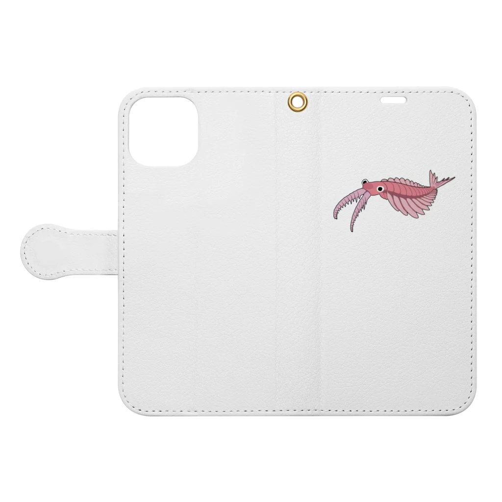 puikkoの古生物　アノマロカリス2 Book-Style Smartphone Case:Opened (outside)