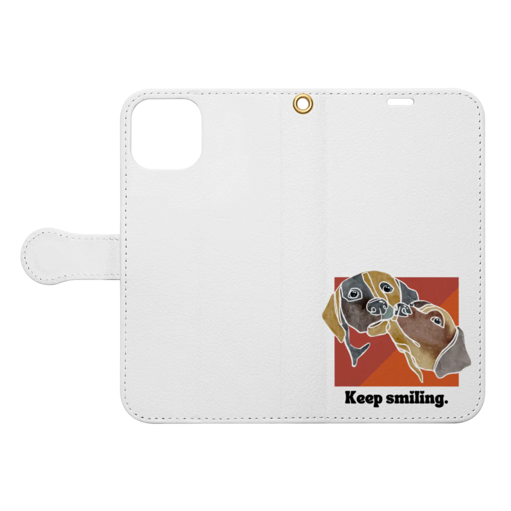 BFA/Best friend animalのBFA/Best Friend Animal Book-Style Smartphone Case:Opened (outside)