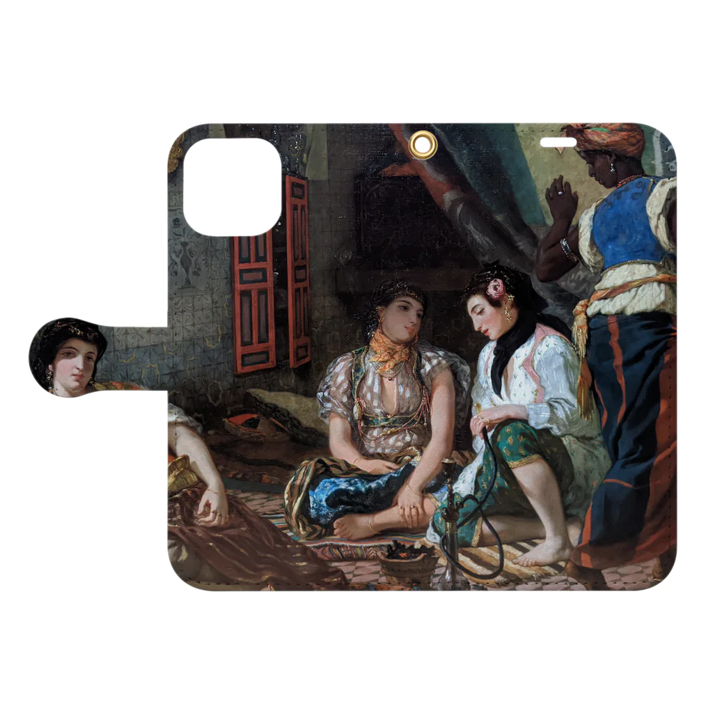 世界美術商店のアルジェの女たち / Women of Algiers in their Apartment Book-Style Smartphone Case:Opened (outside)