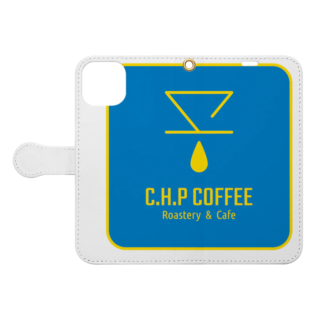 【公式】C.H.P COFFEEオリジナルグッズの『C.H.P COFFEE』ロゴ_02 Book-Style Smartphone Case:Opened (outside)