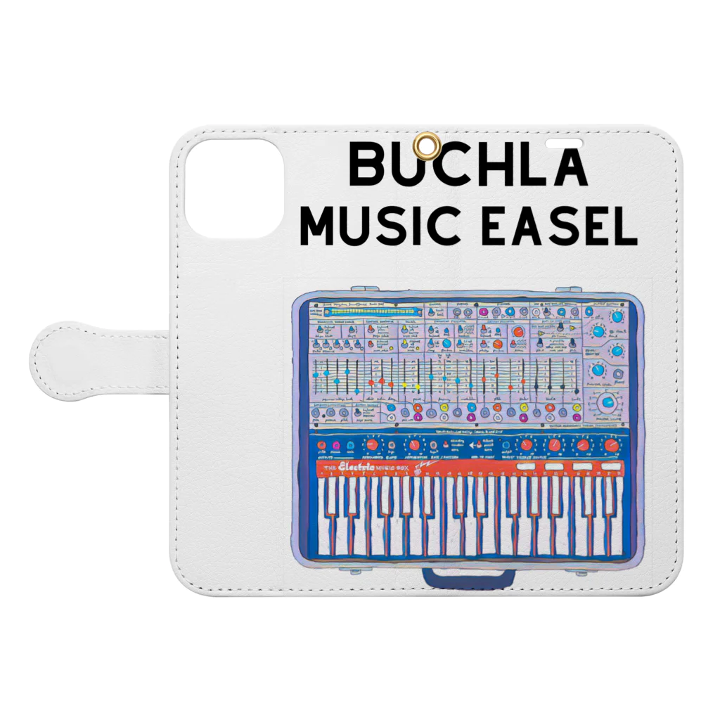 Vintage Synthesizers | aaaaakiiiiiのBuchla Music Easel Vintage Synthesizer 手帳型スマホケースを開いた場合(外側)