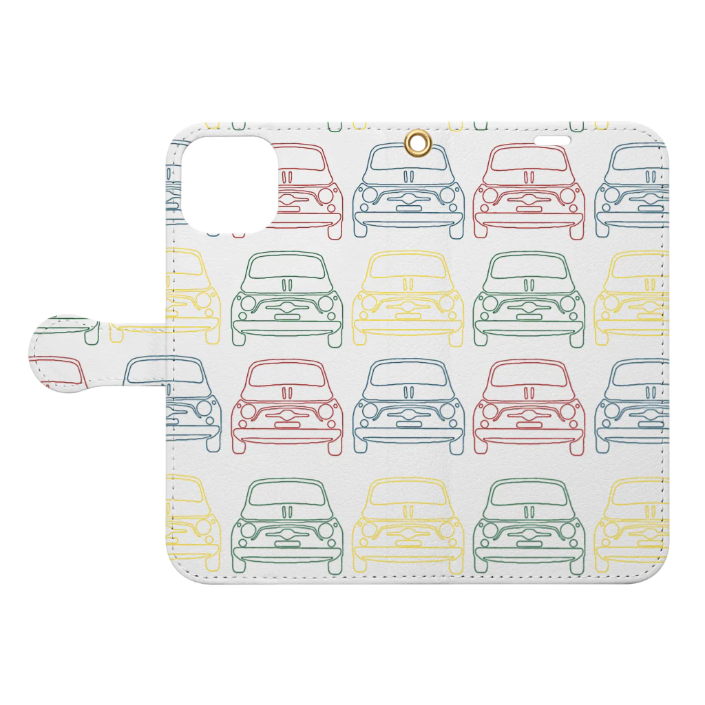 FLAT500のFIAT500 Book-Style Smartphone Case:Opened (outside)