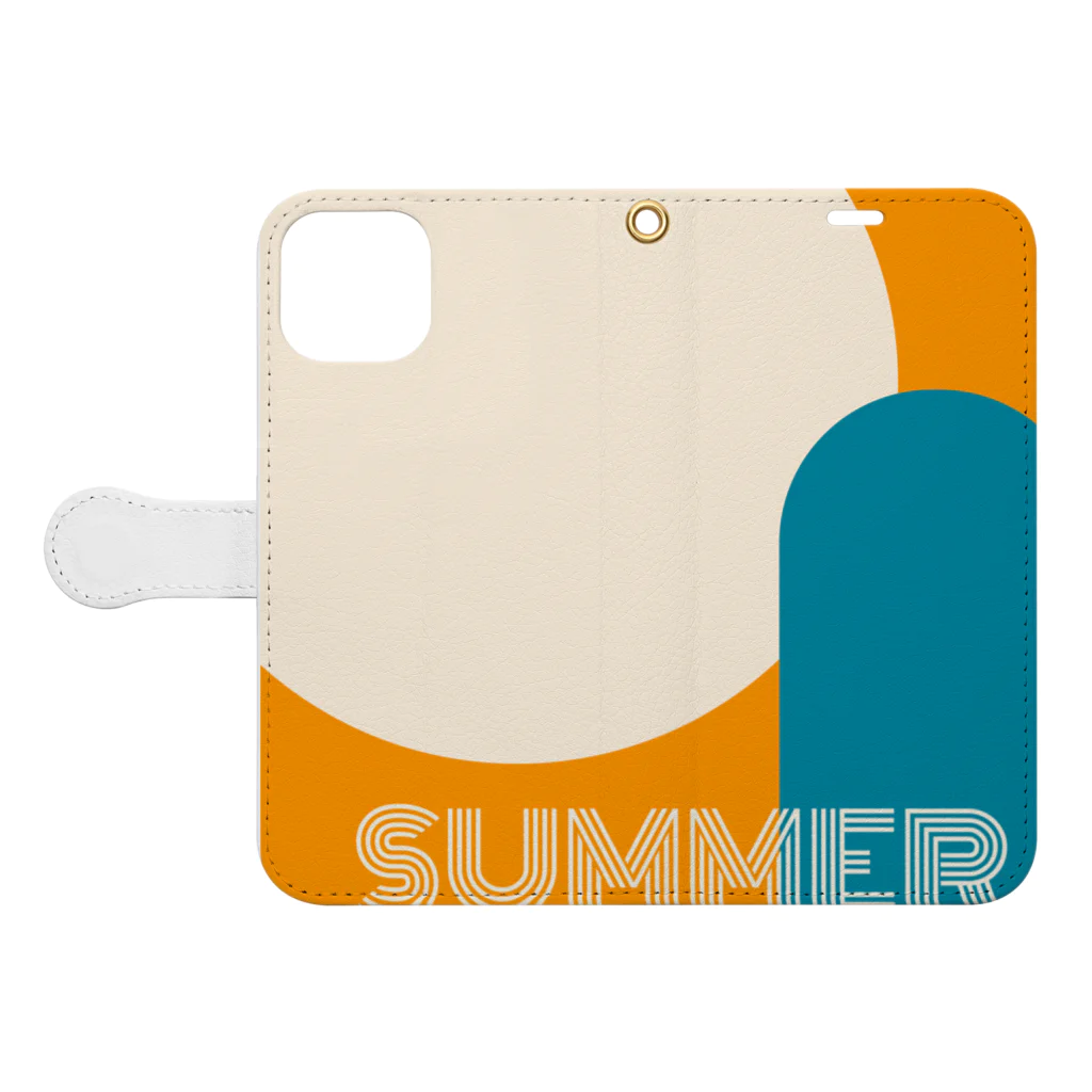 mihyuのSUMMER2023 ver.2 Book-Style Smartphone Case:Opened (outside)