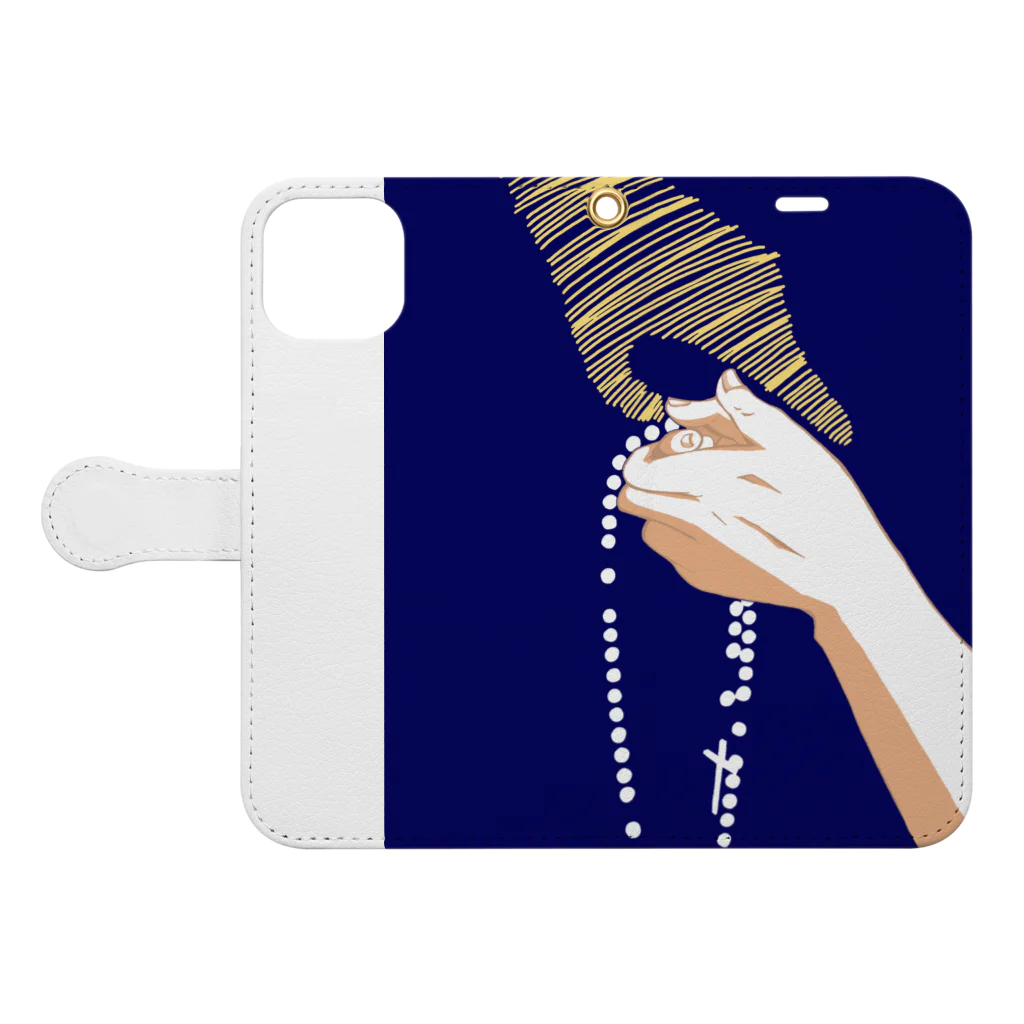 RomariaのRosary Book-Style Smartphone Case:Opened (outside)