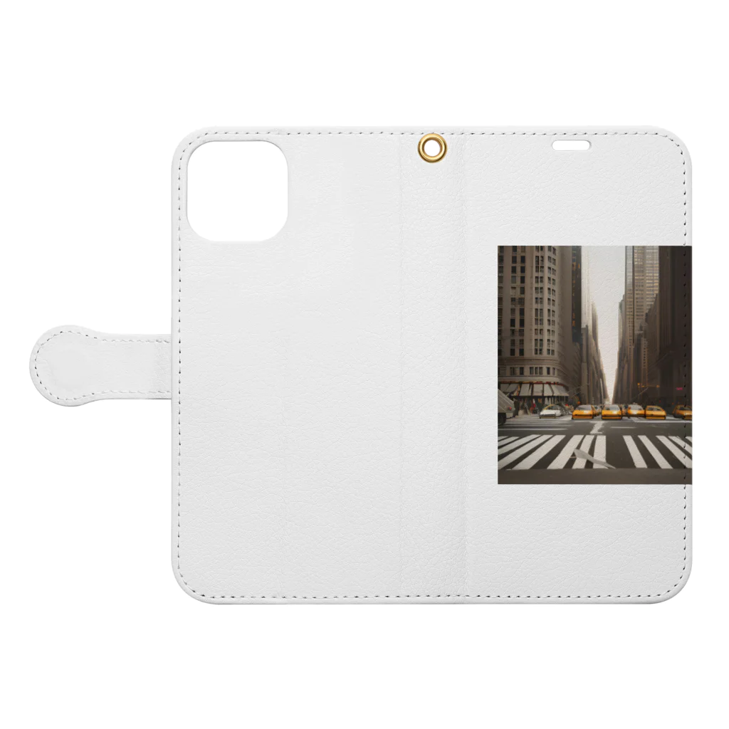 POPstore-japanのNEWYORKLOVE Book-Style Smartphone Case:Opened (outside)