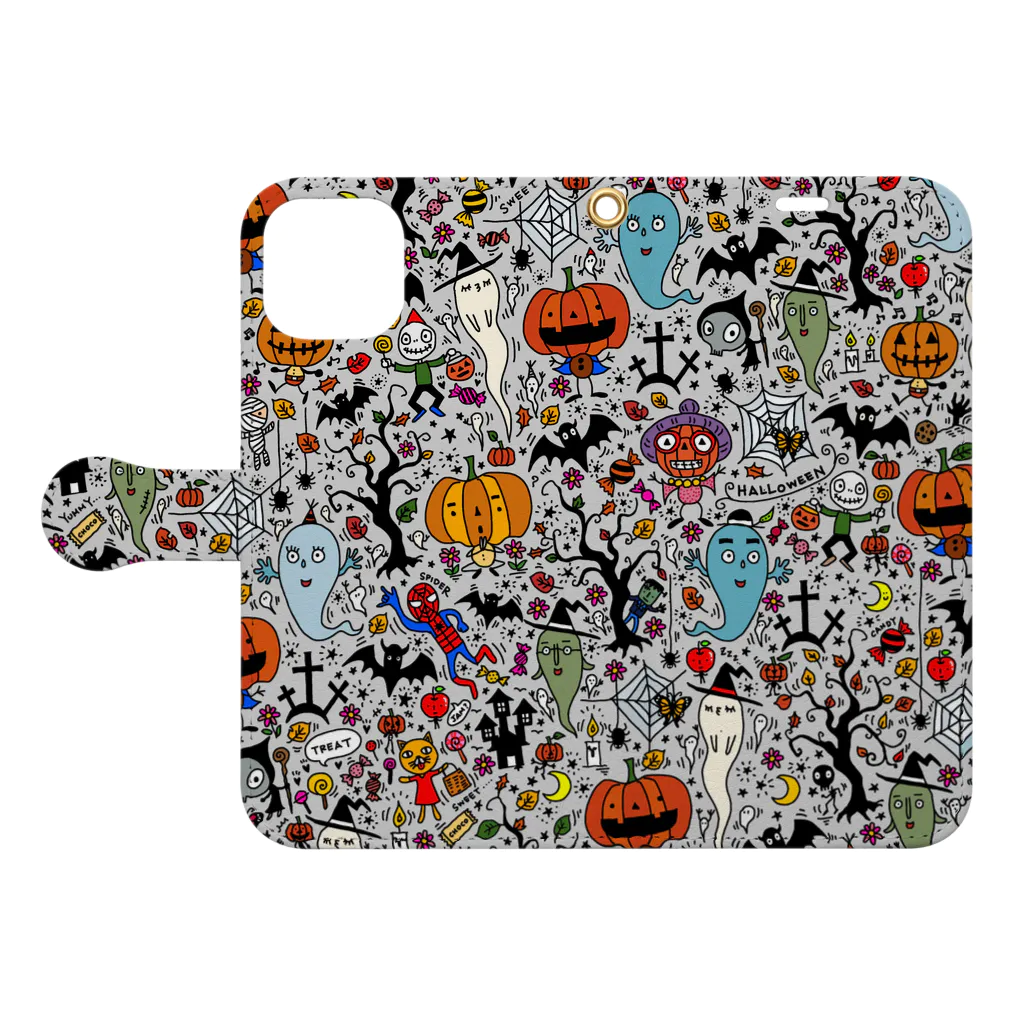 Y&S designのHappy Halloween! Book-Style Smartphone Case:Opened (outside)