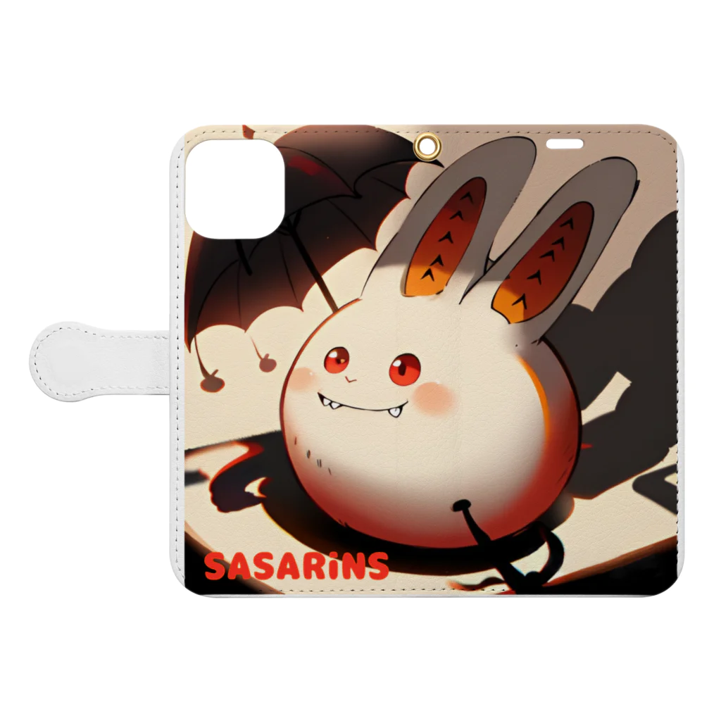 SASARiNS のSASARiNS アンビーくん ハロウィン Book-Style Smartphone Case:Opened (outside)