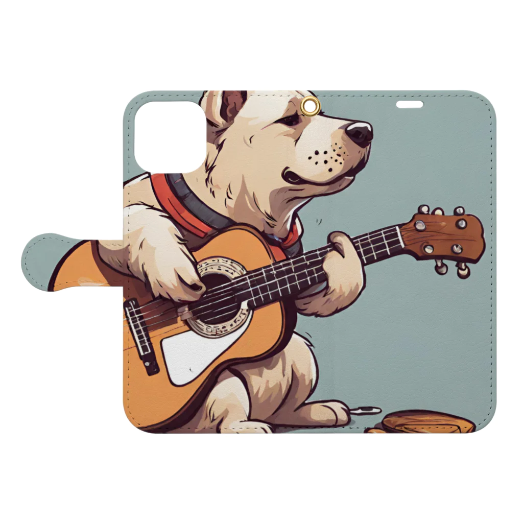 Sing Together のギタわん Book-Style Smartphone Case:Opened (outside)