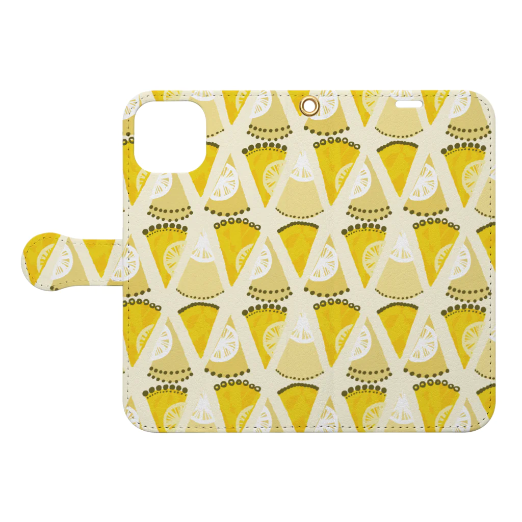 PIRIRITOのLemon tart Book-Style Smartphone Case:Opened (outside)