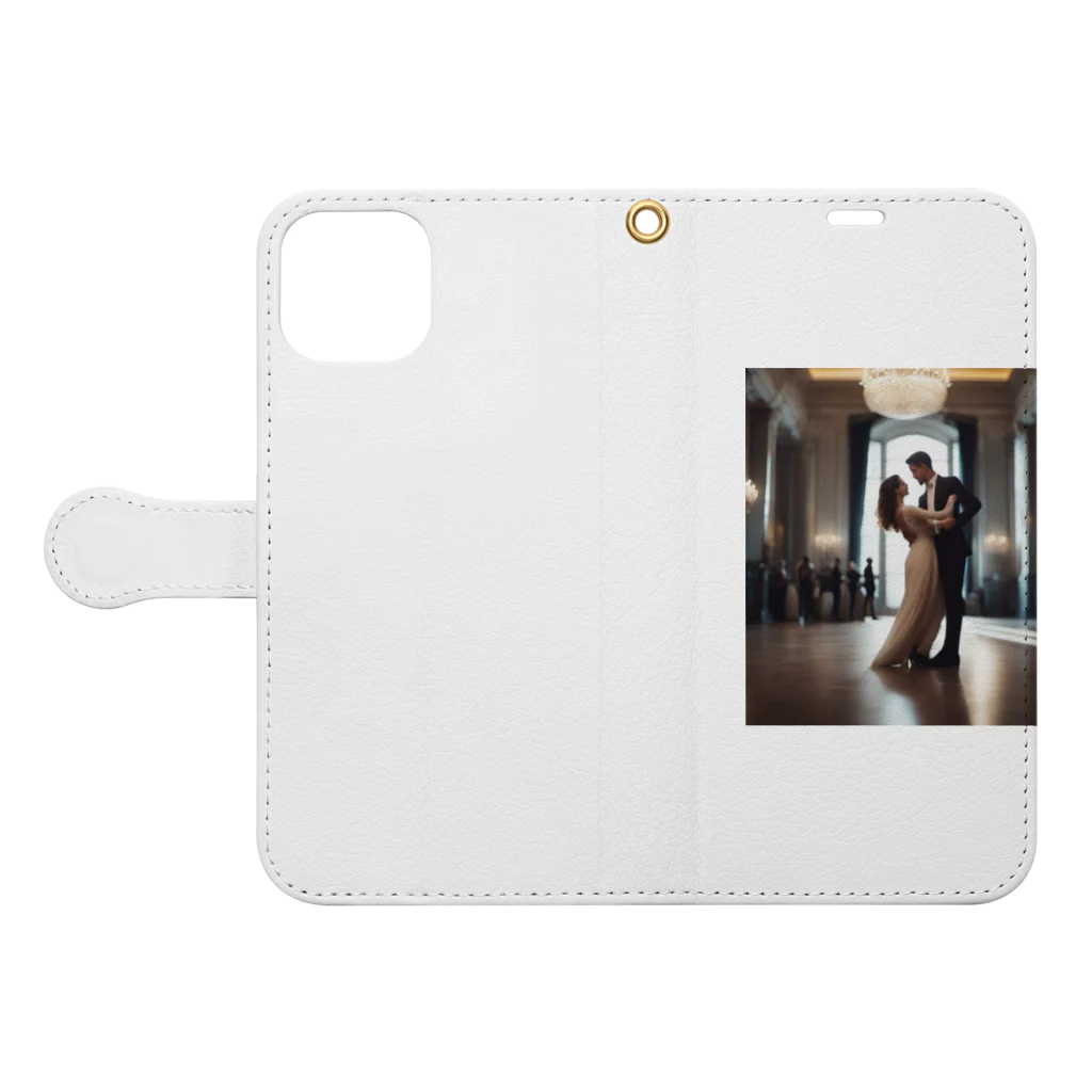 SocialDanceTeam-IKEYAのSocial Dance Book-Style Smartphone Case:Opened (outside)