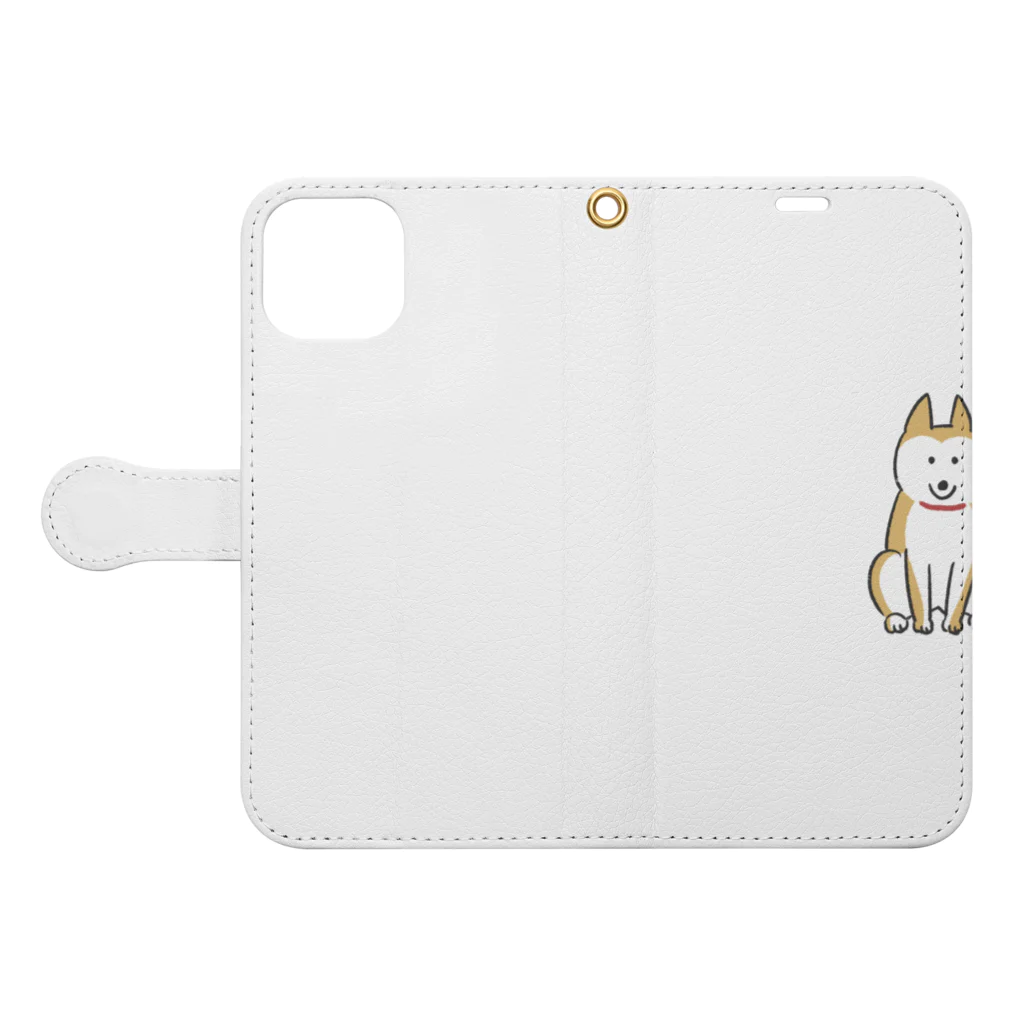 E_Porterのゆる忠犬 Book-Style Smartphone Case:Opened (outside)