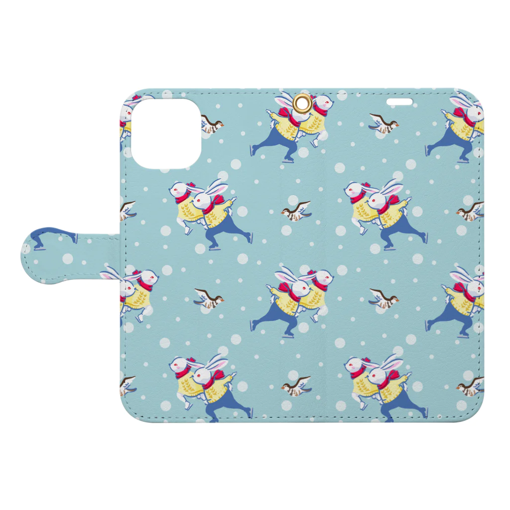 yuki_acarajeのアイスダンス Book-Style Smartphone Case:Opened (outside)