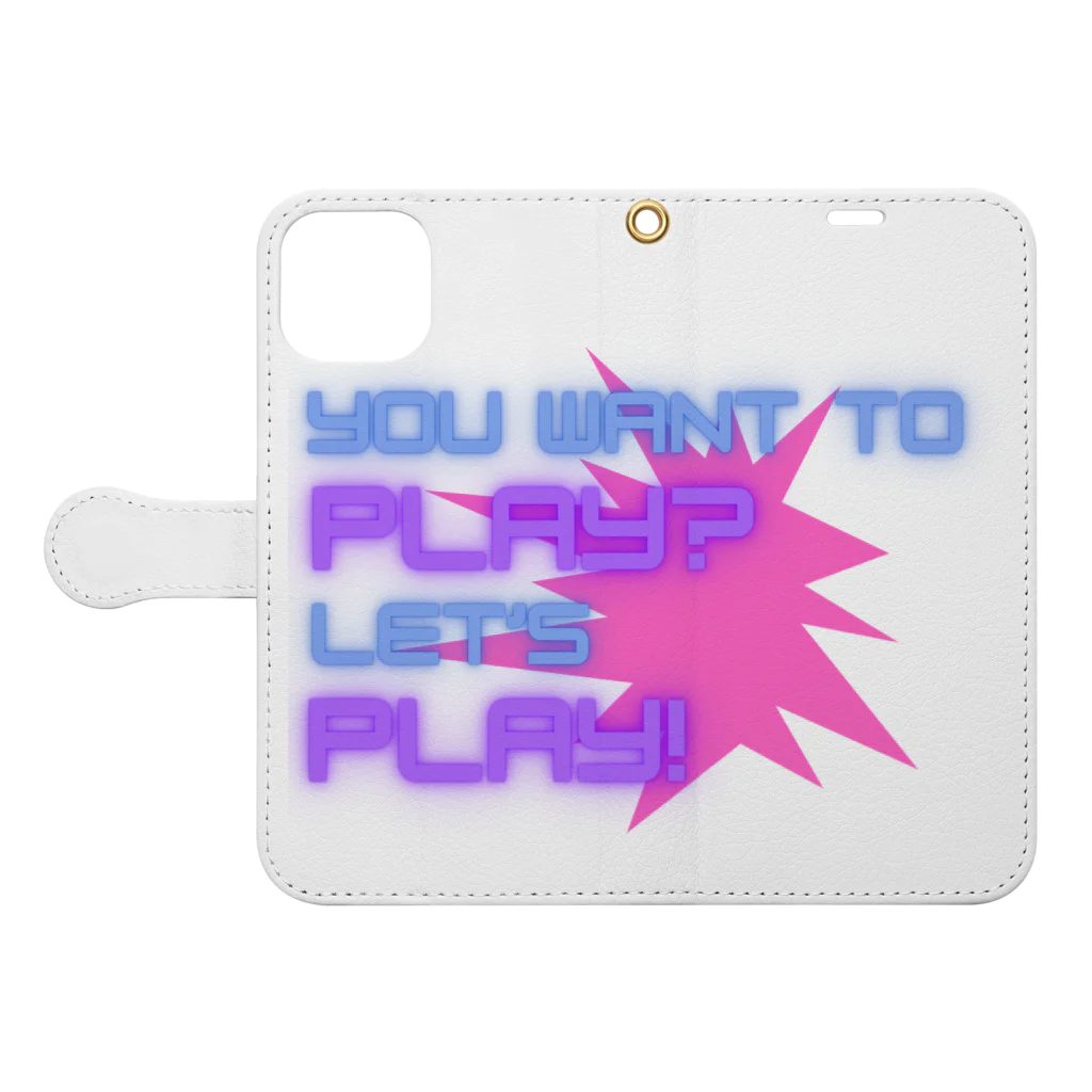 P4R4D0XパラドックスのYOU WANT TO PLAY? Book-Style Smartphone Case:Opened (outside)