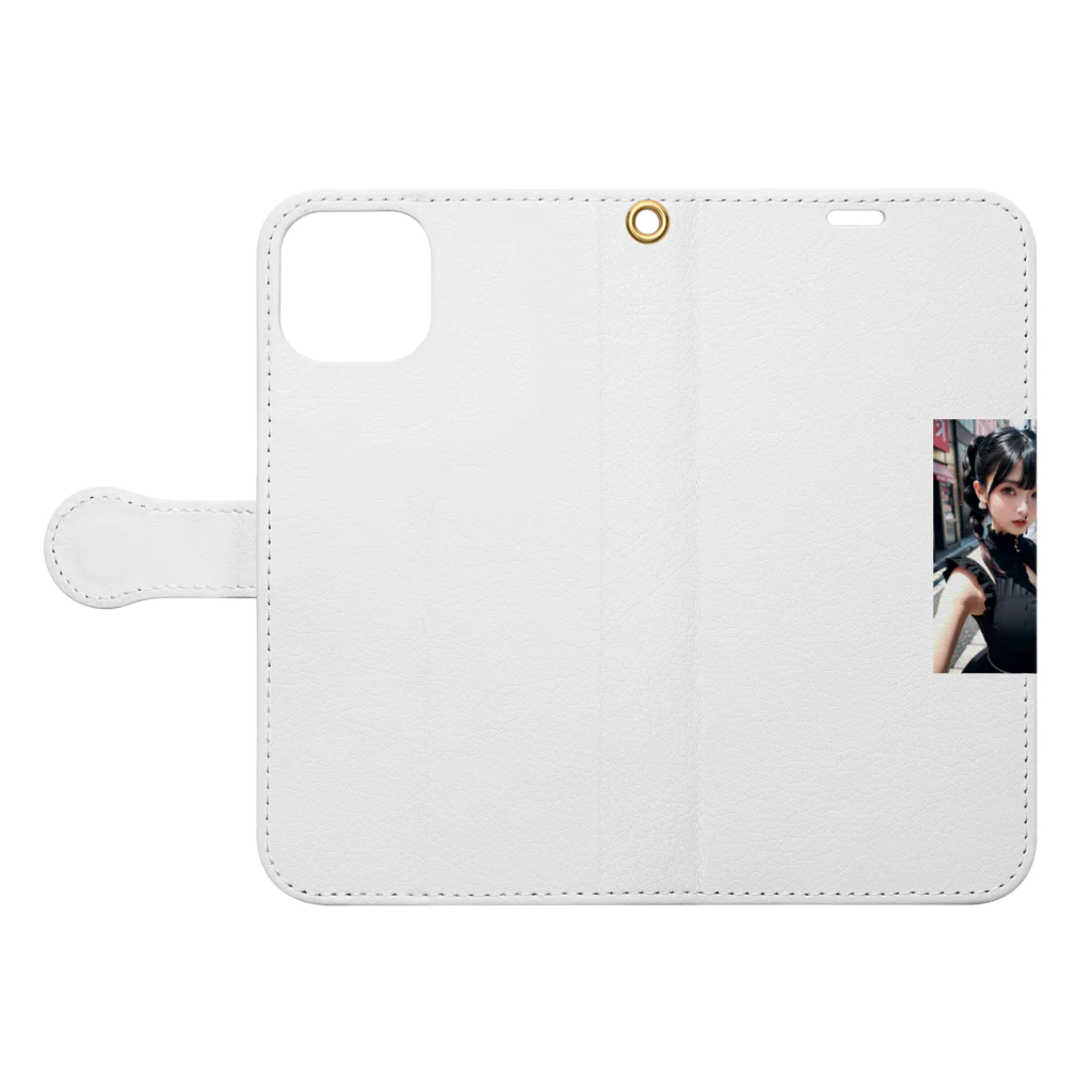 hide-web-shopのコスプレ美女 Book-Style Smartphone Case:Opened (outside)