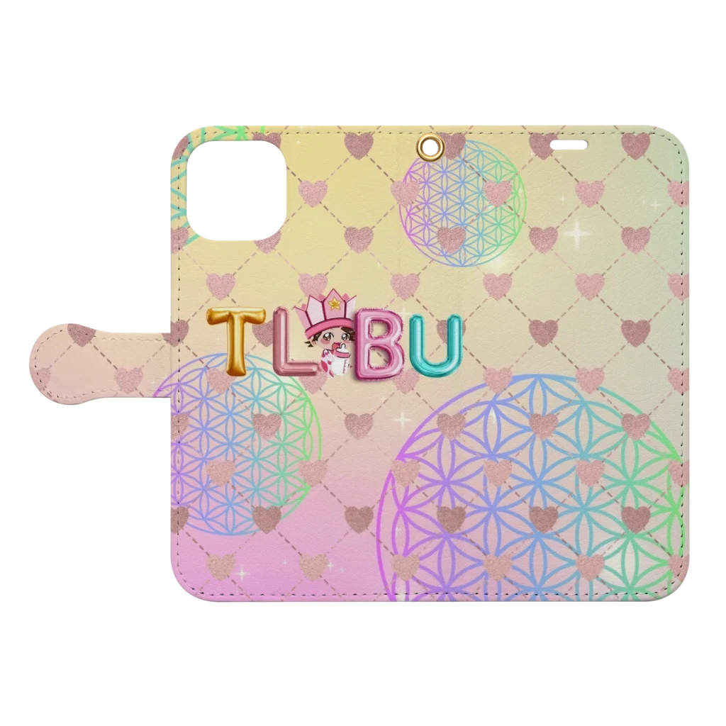 JOSTAR星の王子さま☆僕ちゃんのお店☆のTLBU トゥルバブ　JOSTAR公式グッズ Book-Style Smartphone Case:Opened (outside)