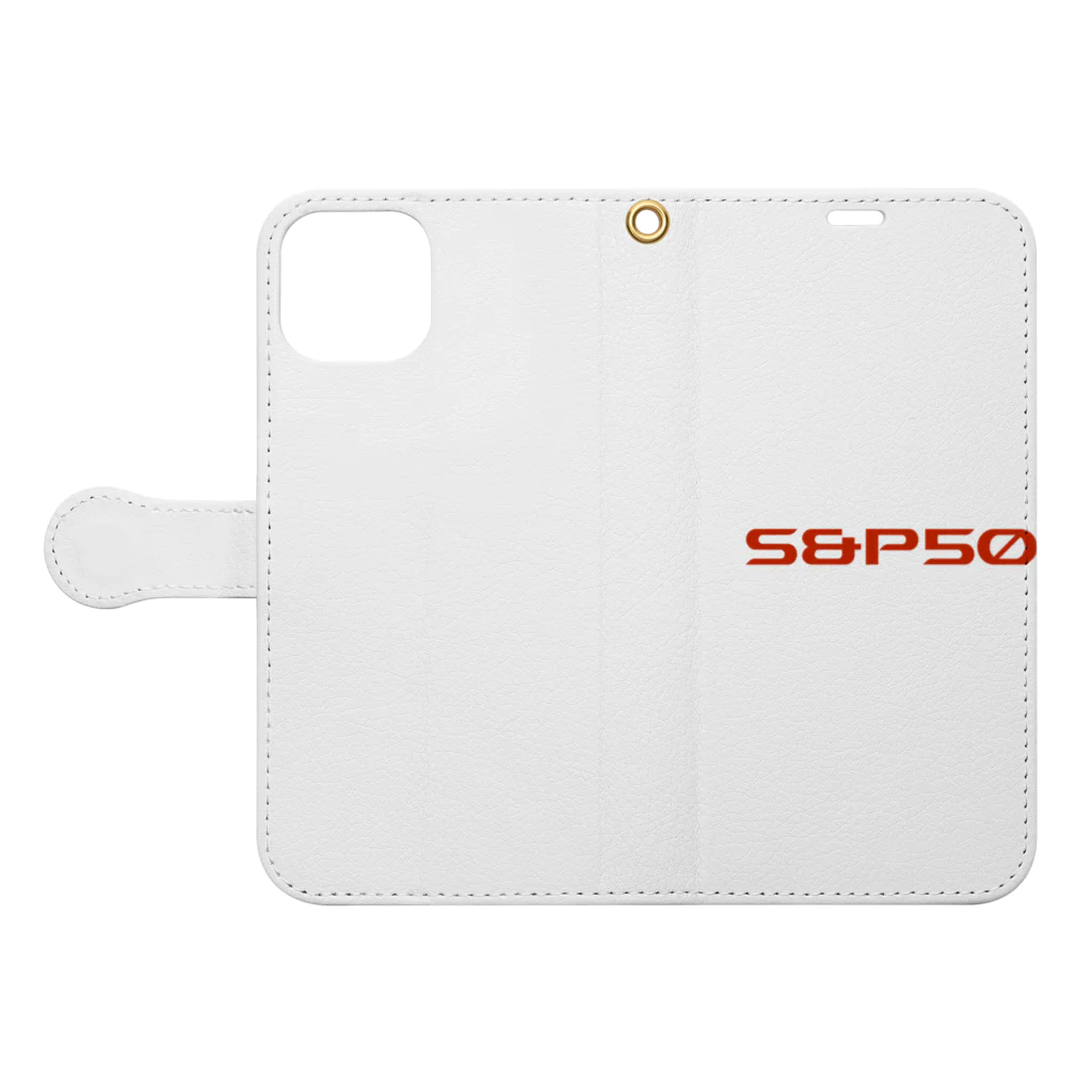 ちょーやのS&P500 Book-Style Smartphone Case:Opened (outside)