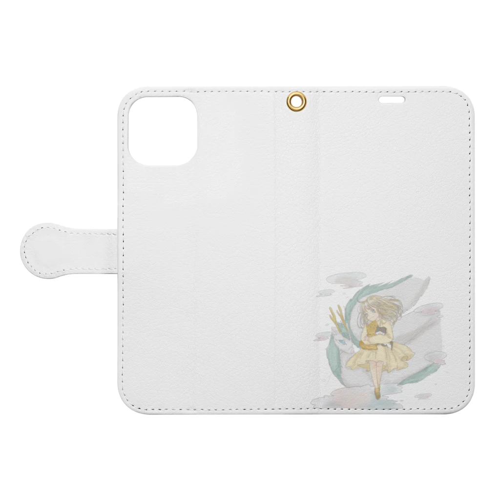 森田涼花のHappyNewYear2024 Book-Style Smartphone Case:Opened (outside)