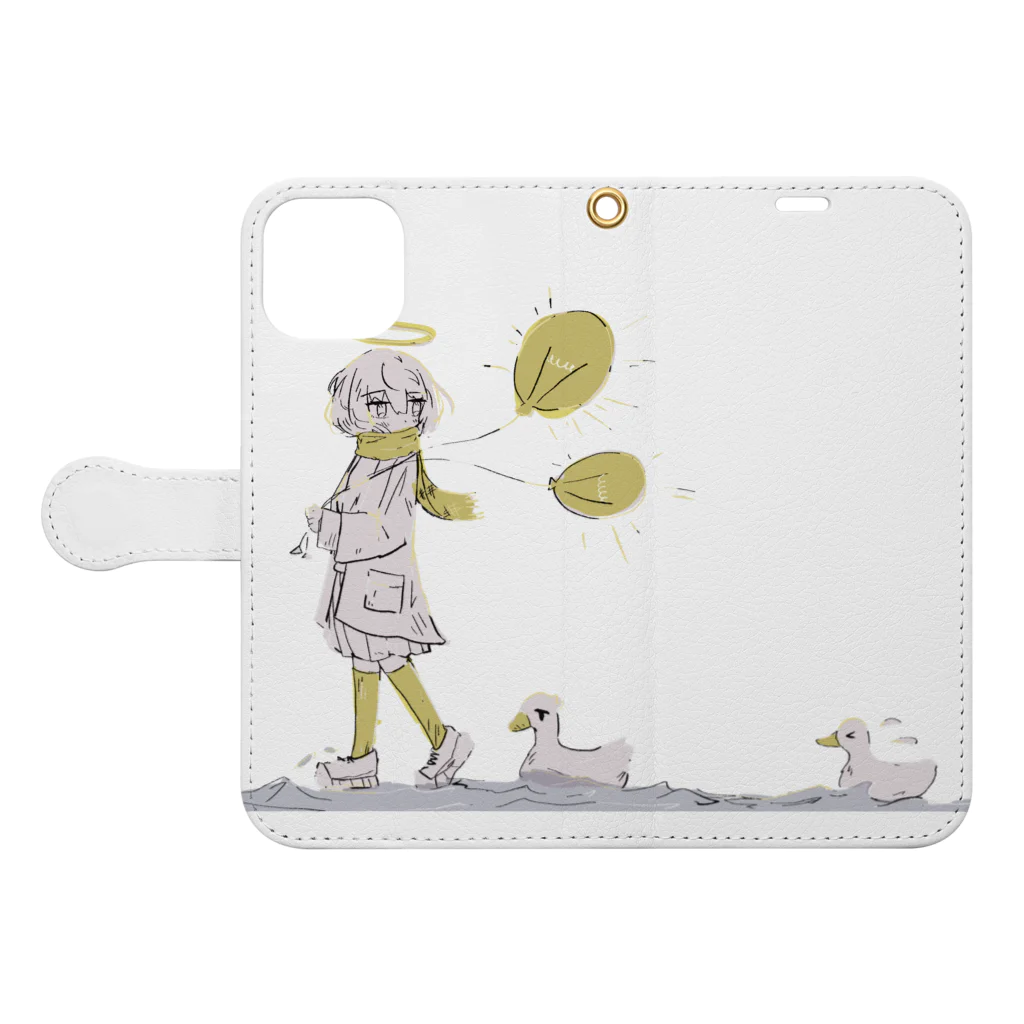 仮名の帰りみち Book-Style Smartphone Case:Opened (outside)