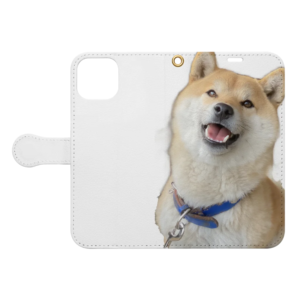 yanakaの柴犬 Book-Style Smartphone Case:Opened (outside)