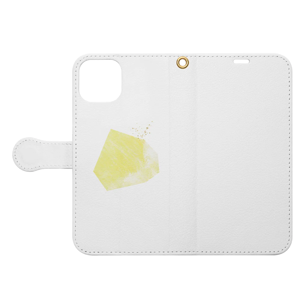 mokuo_nozomiの多角形04 Book-Style Smartphone Case:Opened (outside)