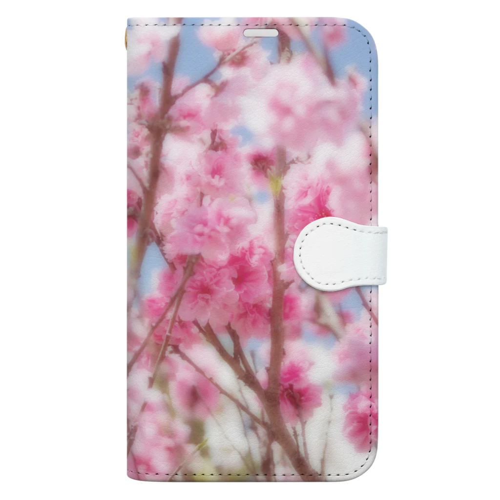 akane_art（茜音工房）の花フォト（八重桜） Book-Style Smartphone Case