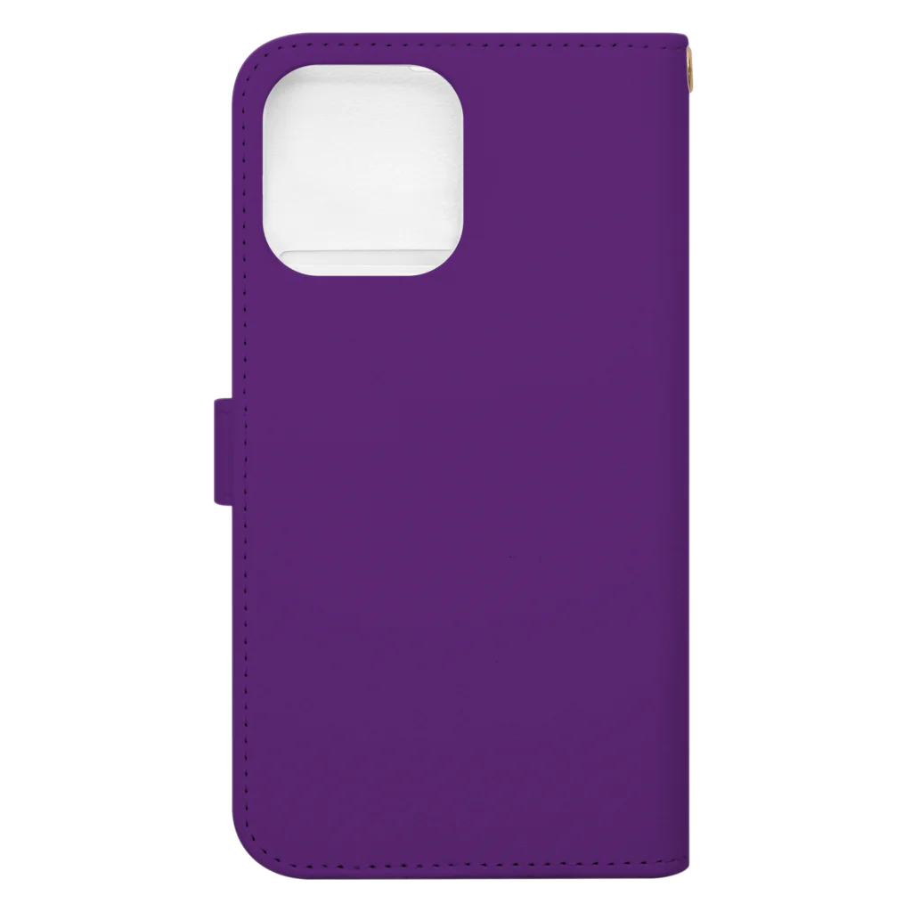 Starmine storeの【Starmine】 KIKORI POP mobile case 紫 Book-Style Smartphone Case :back
