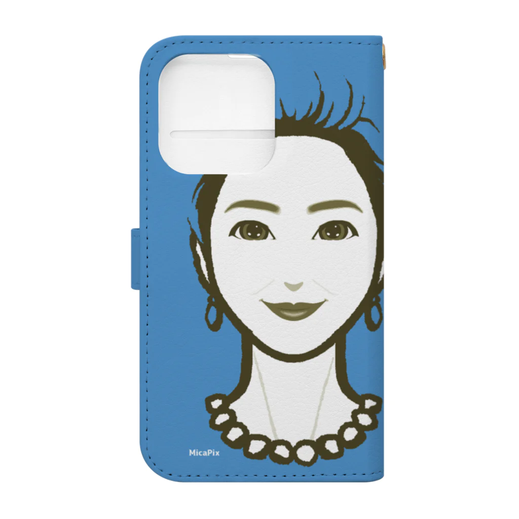 MicaPix/SUZURI店のおーこりん2023 Book-Style Smartphone Case :back