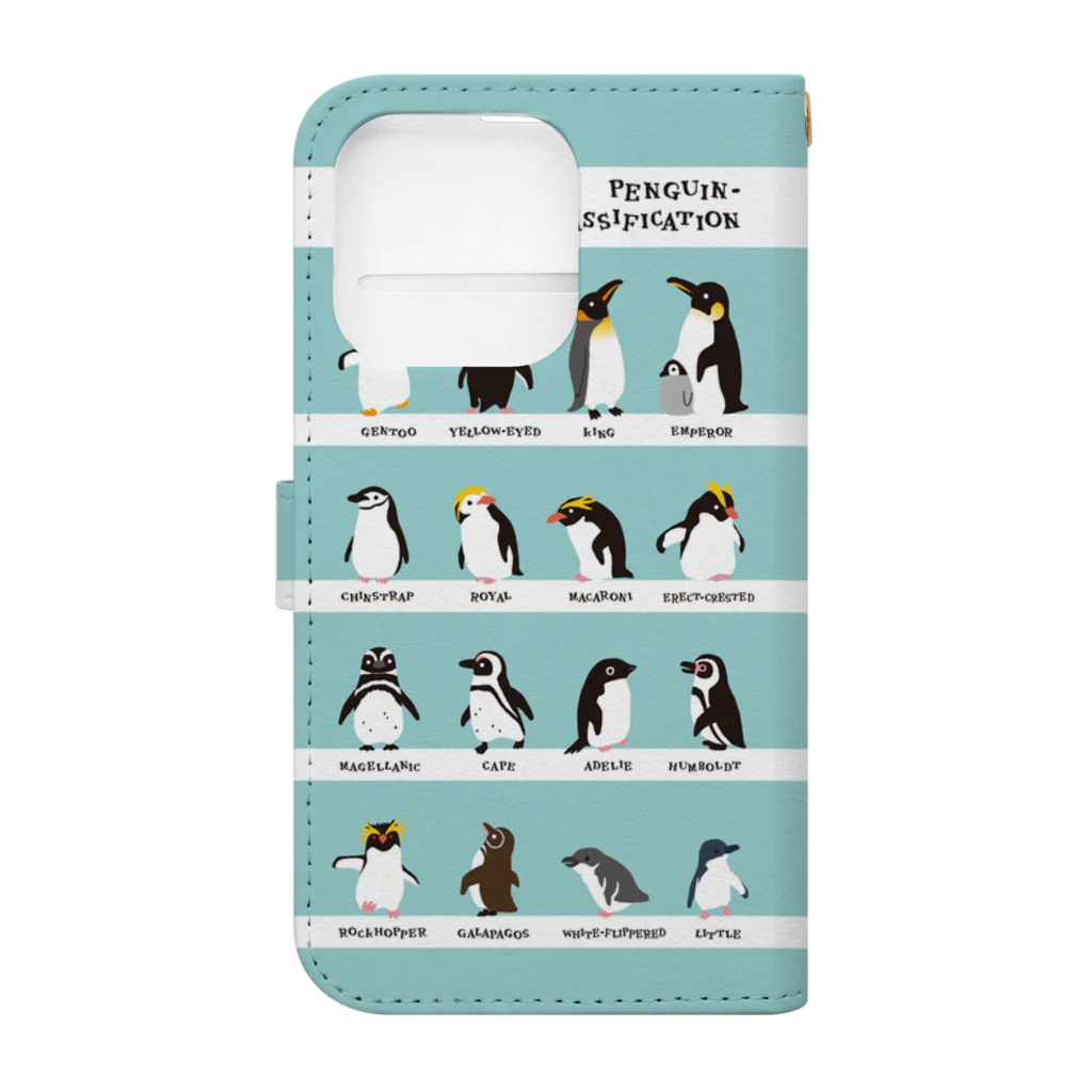 ささきまゆのいろいろペンギン Book-Style Smartphone Case :back