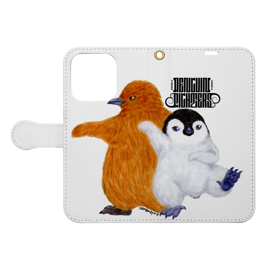 ヤママユ(ヤママユ・ペンギイナ)のPENGUIN FIGHTERS【Hina】 Book-Style Smartphone Case:Opened (outside)