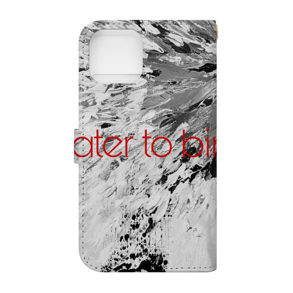 water to birthday の【 harvest of colors 】-mono- iPhone cover 手帳型スマホケースの裏面