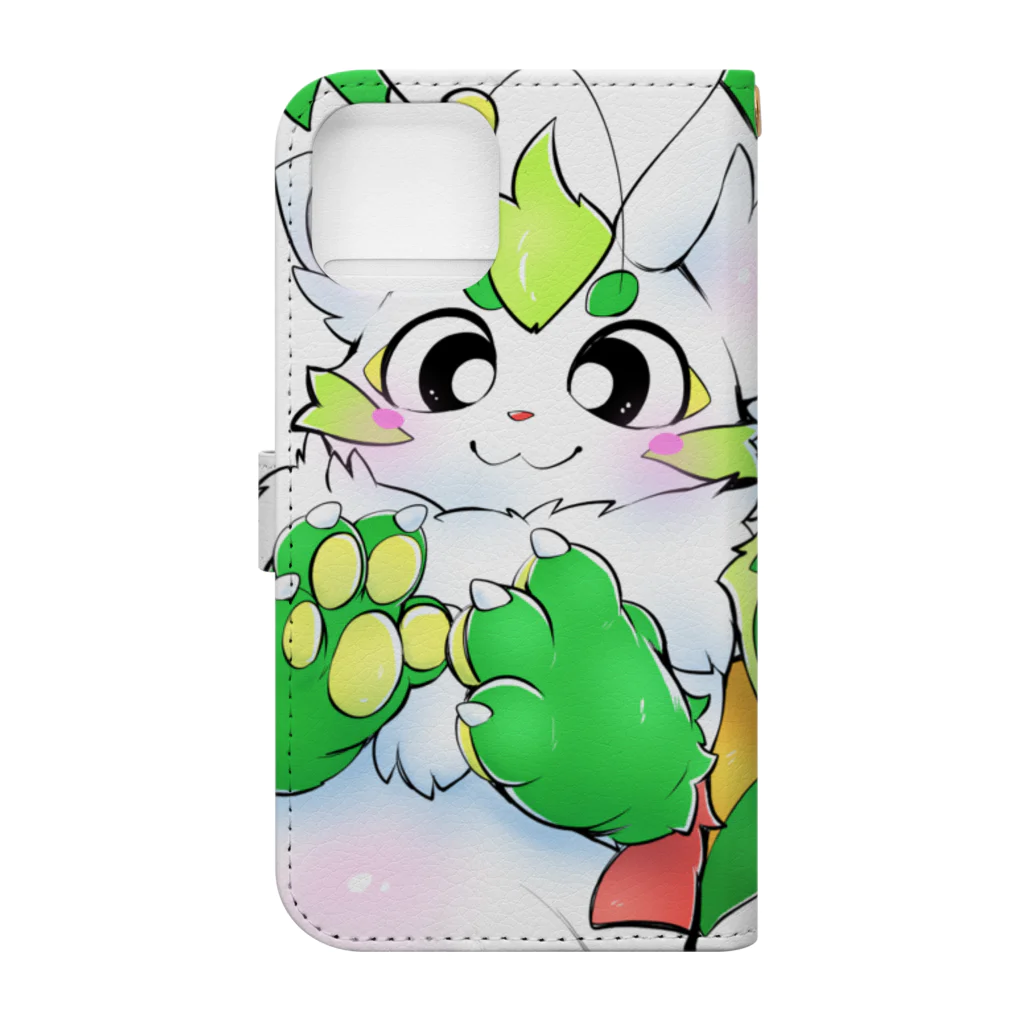 キカチュウ/猫峰四葉のきのあし_017 Book-Style Smartphone Case :back