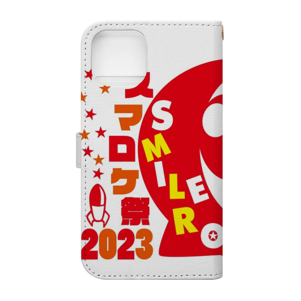 ハリコのスマロケ祭2023Tシャツ 手帳型スマホケースの裏面