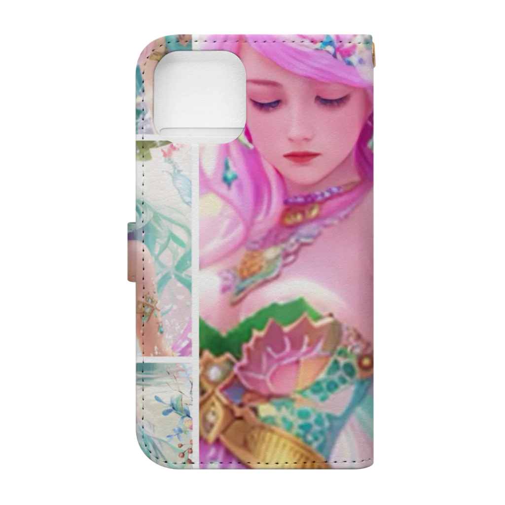 💖宇宙整体♪🌈♪こころからだチャンネル♪💖のhealing move  mermaid REINA Book-Style Smartphone Case :back