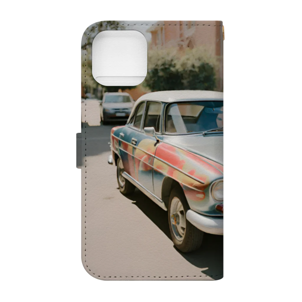 crayon2chanの車　映画 Book-Style Smartphone Case :back