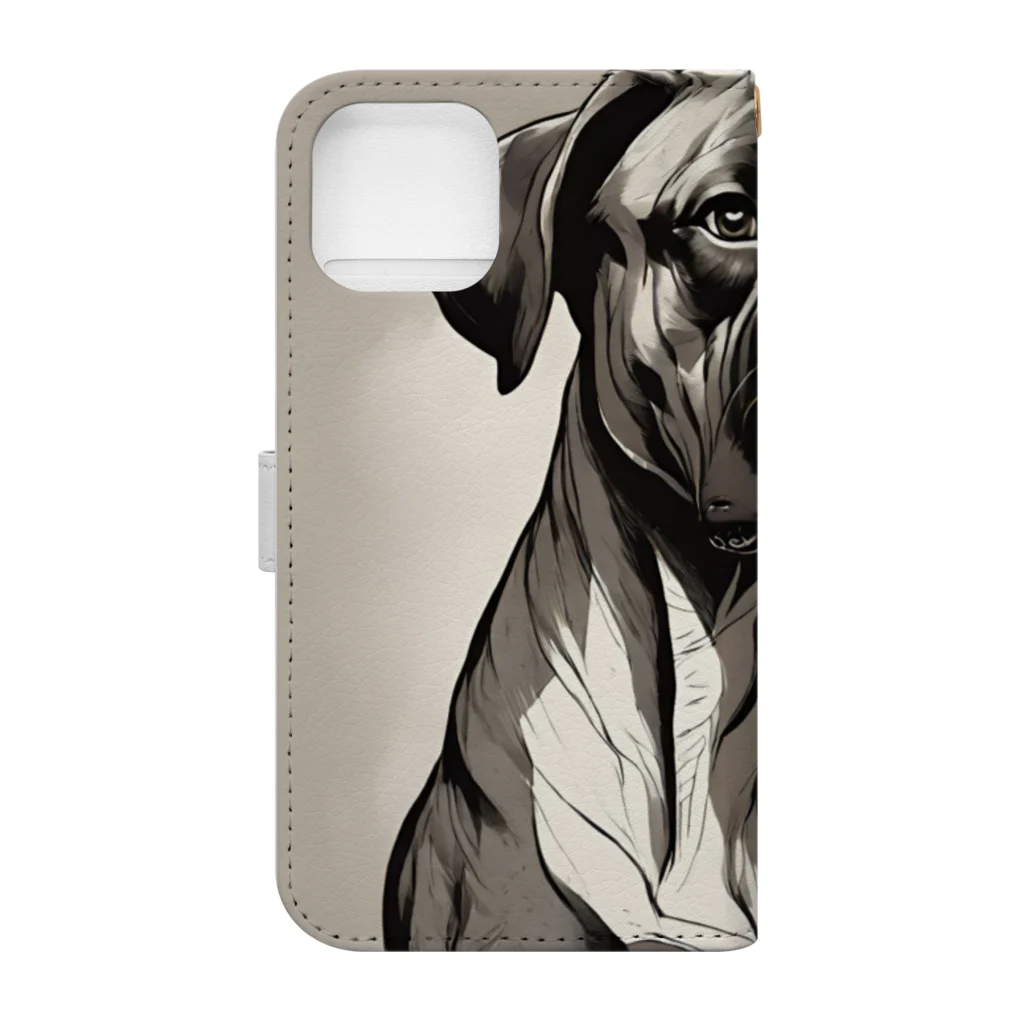 MajesanのMr.ボクス Book-Style Smartphone Case :back