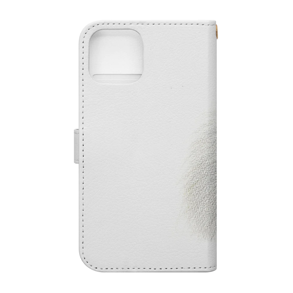 月詠桔梗のふわふわうさぎ Book-Style Smartphone Case :back